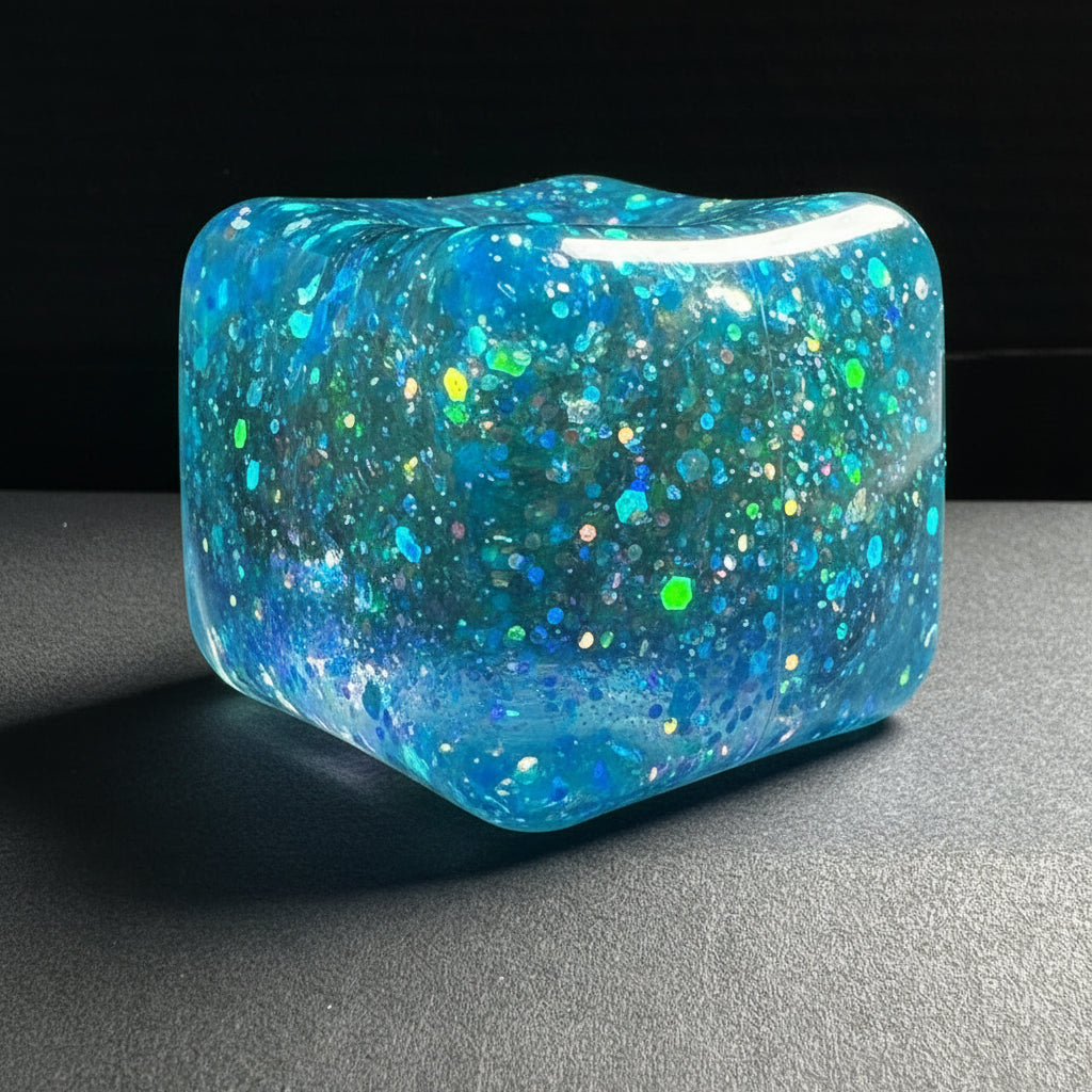 AESTHETIC GLITTER JELLY CUBE