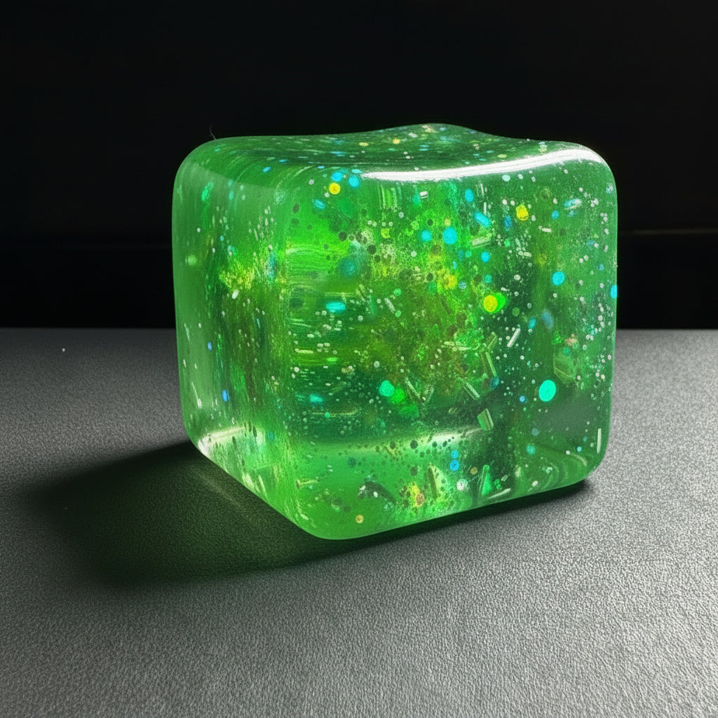 AESTHETIC GLITTER JELLY CUBE